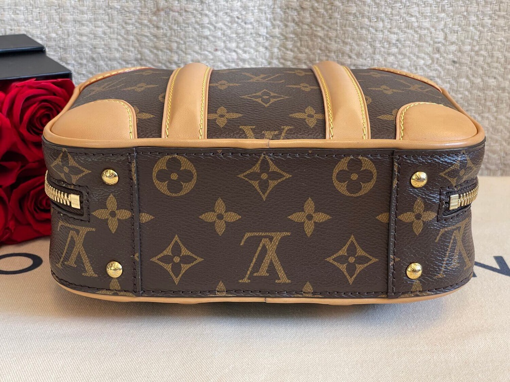 中古★Louis Vuitton Valisette BB Handbag★ 100% Original Louis Vuitton Valisette Verticale Monogram